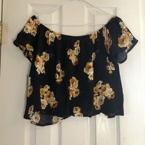 Off the Shoulder Crop Top
